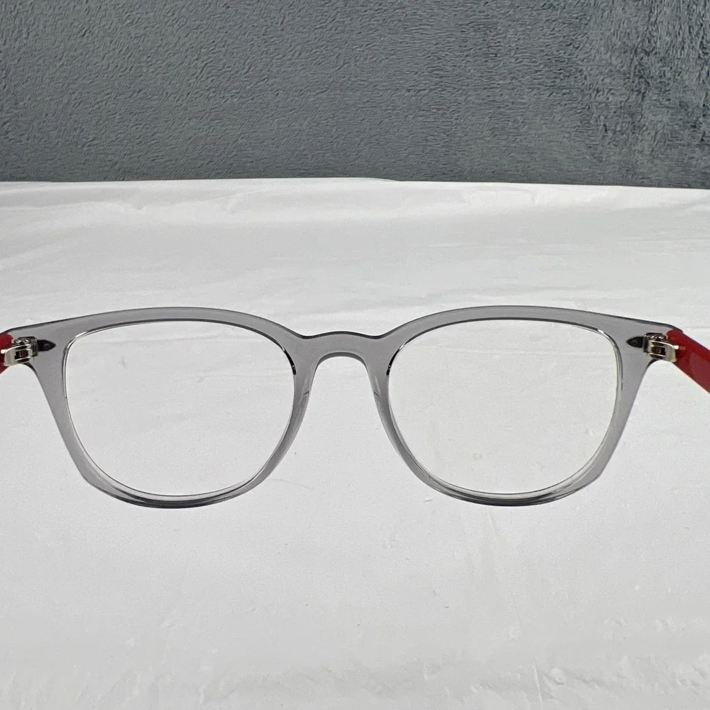 Ray-Ban Eyeglasses Kids RB1601 3812 Red Gray Crystal 48-18-130 Frames Only EUC
